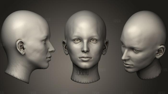 Head And Skull 3d stl модель для ЧПУ
